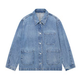 Veste en jean ample et décontractée urbaine
